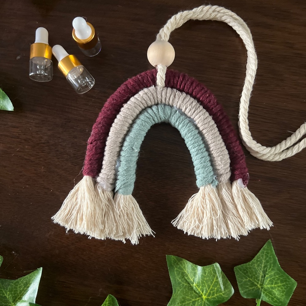 Macramé, essential oil diffuser